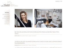 Tablet Screenshot of melanielallemandarchitectures.com
